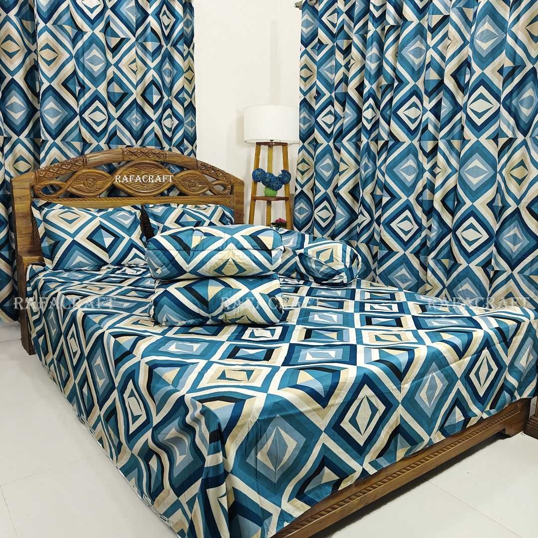 Luxury,Twill,Cotton,Fabrics,Bed,Sheet,And,Comforter,5pcs,Set