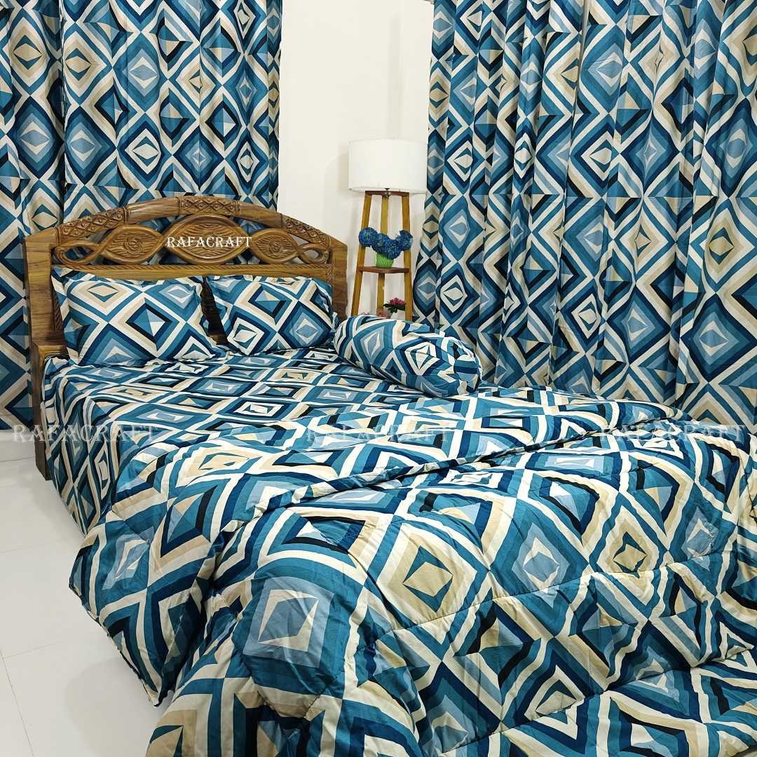 Luxury,Twill,Cotton,Fabrics,Bed,Sheet,And,Comforter,5pcs,Set