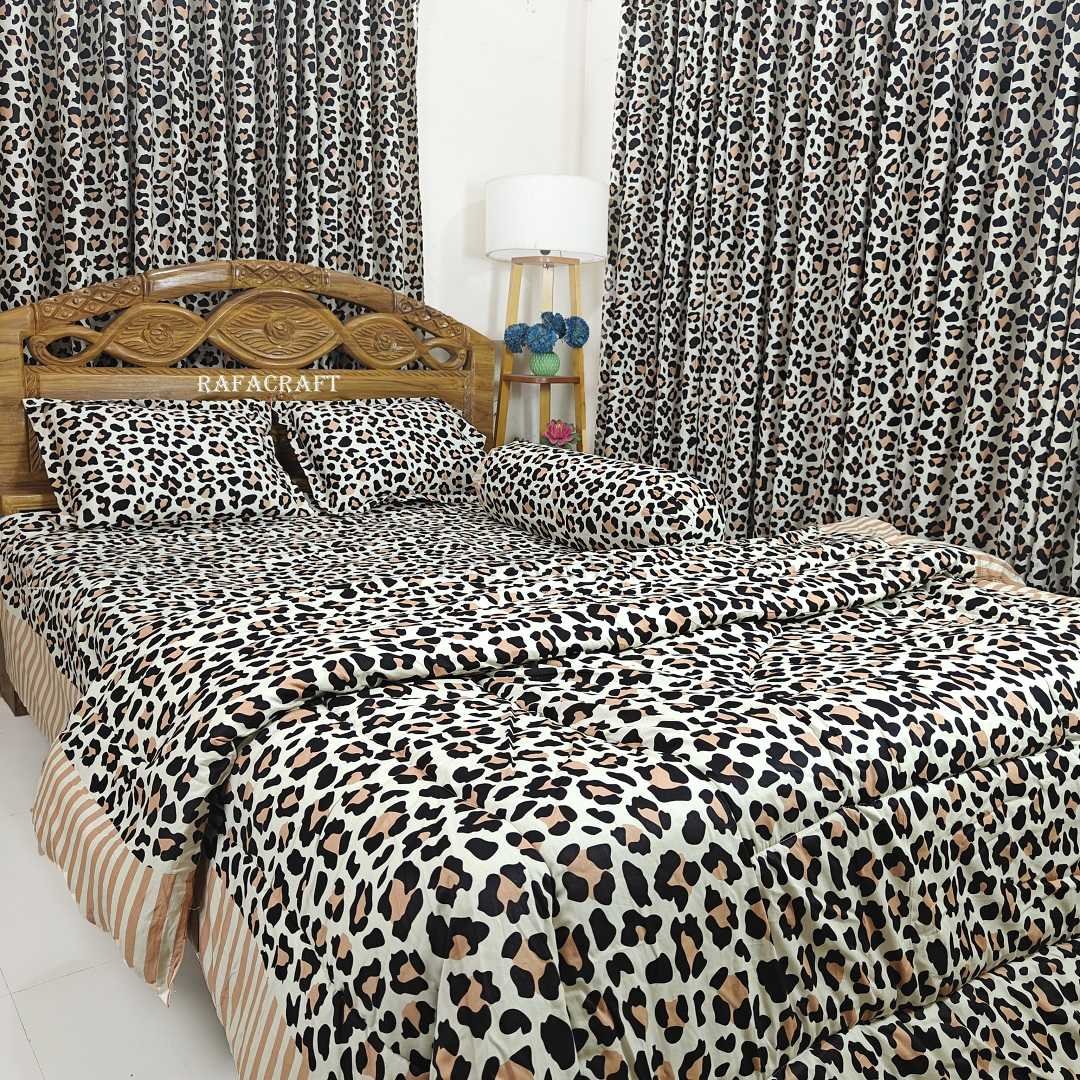 Luxury,Twill,Cotton,Fabrics,Bed,Sheet,And,Comforter,5pcs,Set