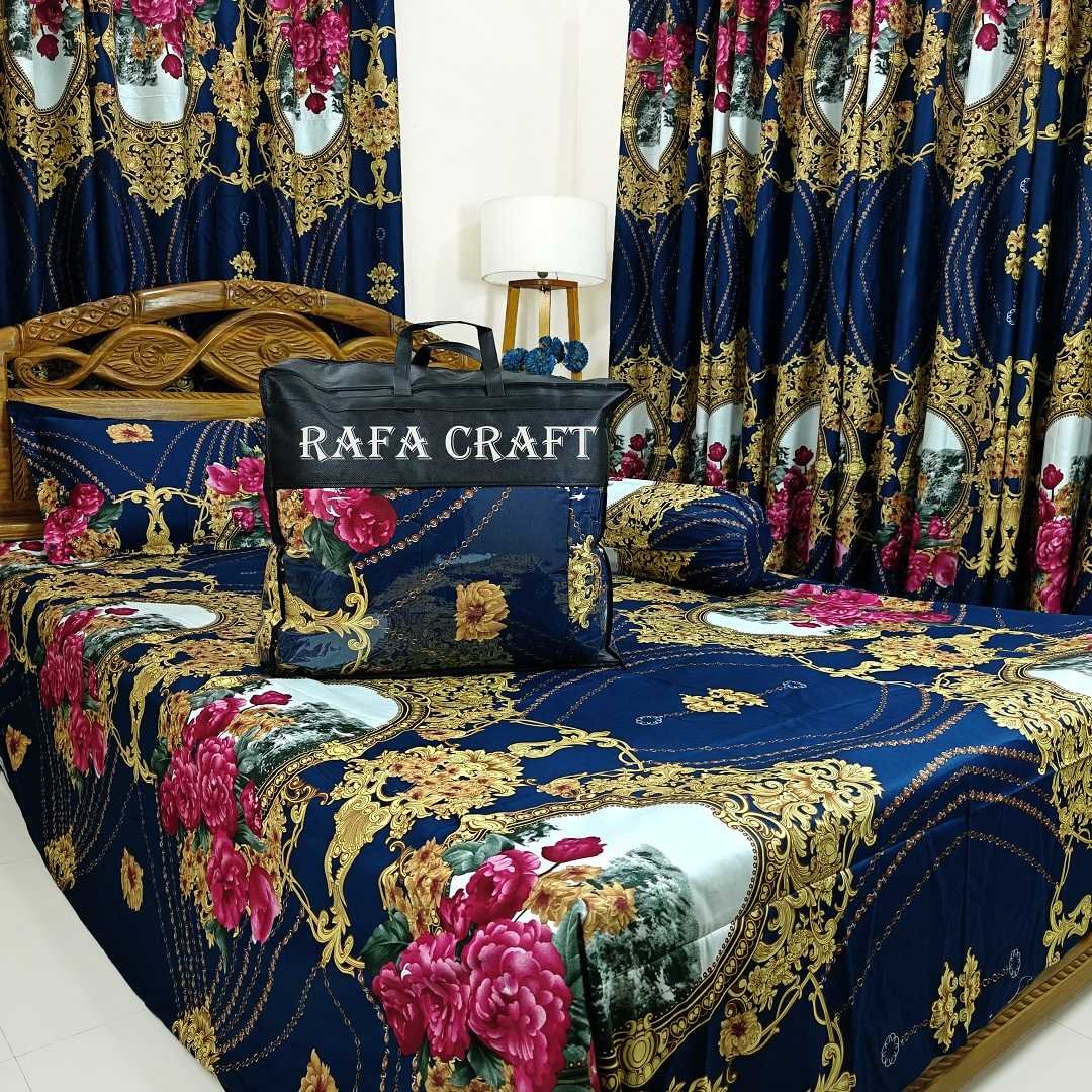 Luxury,Twill,Cotton,Fabrics,Bed,Sheet,And,Comforter,5pcs,Set