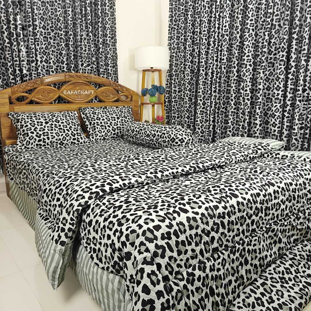 Luxury,Twill,Cotton,Fabrics,Bed,Sheet,And,Comforter,5pcs,Set